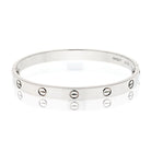 Cartier Love 18K White Gold Love Size 18 Bracelet - The Back Vault