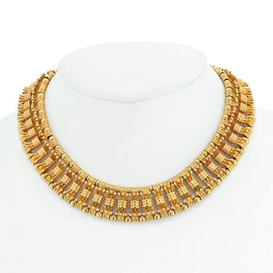 Tiffany & Co. Collar 18K Yellow Gold Schlumberger Bow Tie Collar Necklace