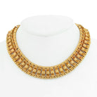 Tiffany & Co. Collar 18K Yellow Gold Schlumberger Bow Tie Collar Necklace