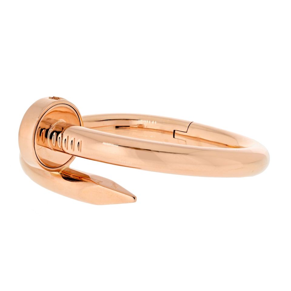 Cartier Juste Un Clou 18K Rose Gold Large Model Size 18 With Paperwork Bracelet - The Back Vault