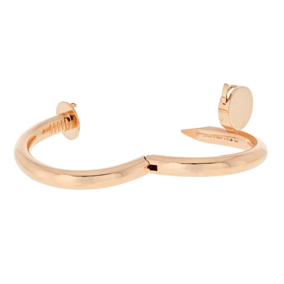 Cartier Juste Un Clou 18K Rose Gold Large Model Size 18 With Paperwork Bracelet - The Back Vault