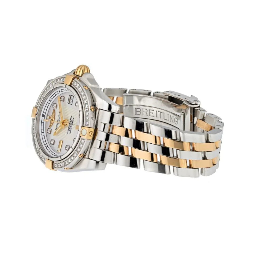 Breitling Starliner Mother Of Pearl Diamond Bezel Watch – The Back