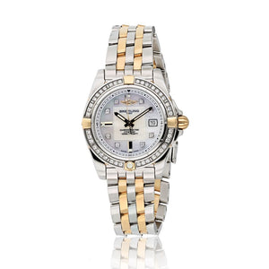 Breitling Starliner Mother Of Pearl Diamond Bezel Watch