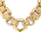 David Webb 18K Yellow Gold Large Open Link Ancient World Necklace