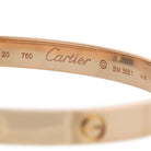 Cartier Love 18K Rose Gold Size 20 Bangle Bracelet - The Back Vault