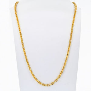 Boucheron 18K Yellow Gold Link Chain 35 Inches Necklace