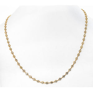 18K Yellow Gold 11.68cttw Diamond By The Yard Necklace