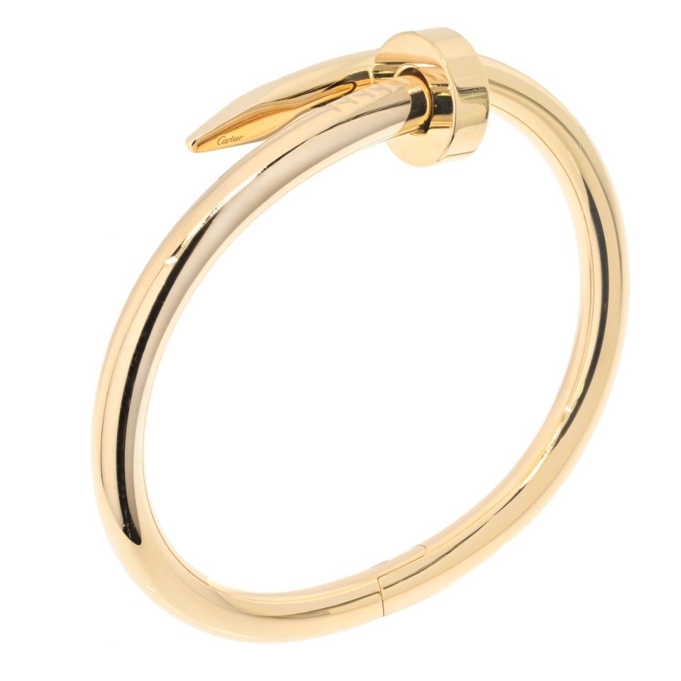 Cartier Juste Un Clou 18K Yellow Gold Medium Model Size 17