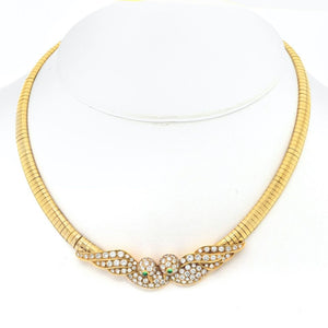 Van Cleef & Arpels Collar 18K Yellow Gold Diamond Love Birds Necklace