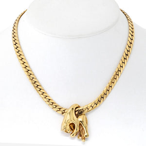 Cartier 18K Yellow Gold Panthere Necklace