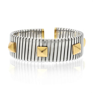 Bvlgari Pyramid Tubogas Cuff Bracelet