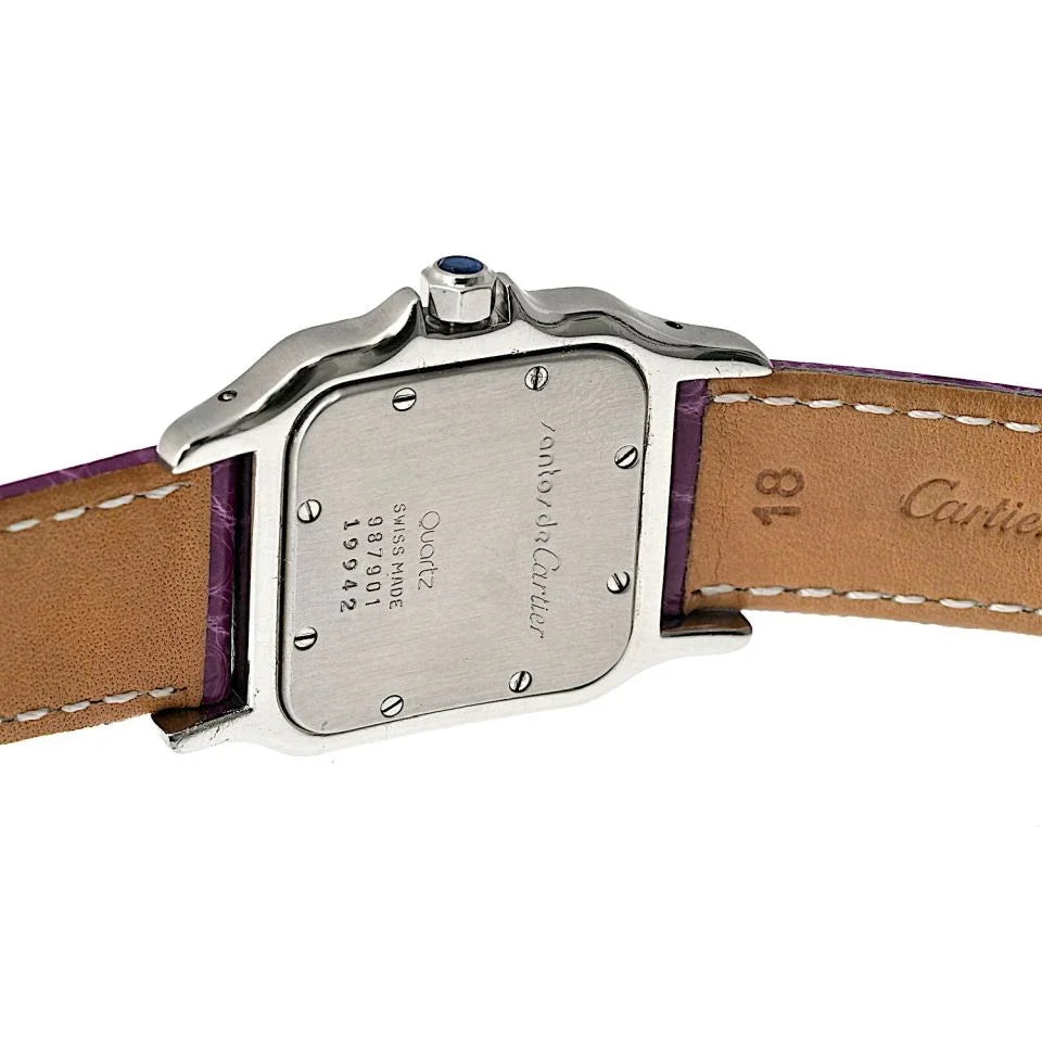 Cartier Santos Stainless Steel 30mm Ref 987901 Watch – The Back Vault