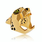 Cartier Panthere 18K Yellow Gold Solid Panthere Head Ring - The Back Vault