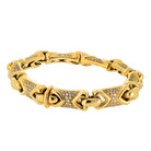Bvlgari 18K Yellow Gold Parentesi Diamond Link Bracelet - The Back Vault