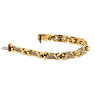 Bvlgari 18K Yellow Gold Parentesi Diamond Link Bracelet - The Back Vault