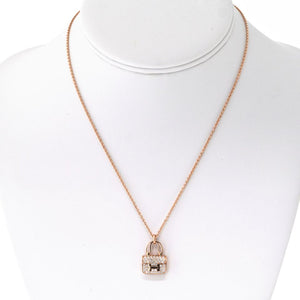 Hermes 18K Rose Gold Amulettes Constance Pendant Necklace