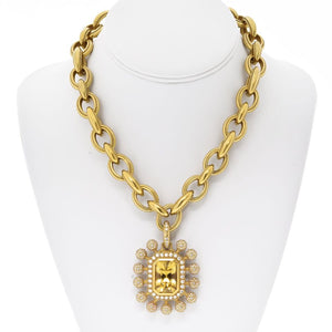 Kieselstein Cord 18K Yellow Gold Citrine And Diamond Sunburst Necklace