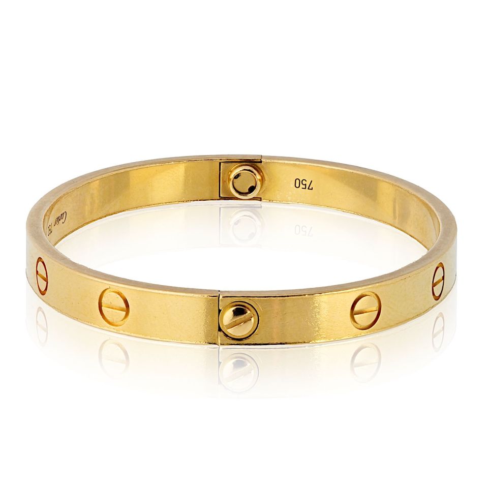 Cartier Love 18K Yellow Gold Size 17 Bracelet