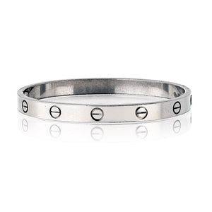 Cartier Love 18K White Gold Size 17 Bracelet