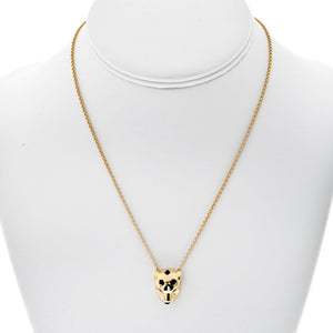 Cartier 18K Yellow Gold Panthere Head Necklace