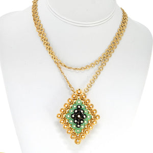 Van Cleef & Arpels 18K Yellow Gold Bouton D'or Pendant Detachable Brooch Clip Necklace