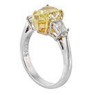 2 carat Pear Shape Diamond Fancy Intense Yellow GIA FYI/VS1 GIA Engagement Ring - The Back Vault