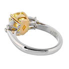 2 carat Pear Shape Diamond Fancy Intense Yellow GIA FYI/VS1 GIA Engagement Ring - The Back Vault