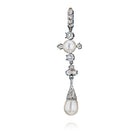 Vintage Natural Pearl And Diamond Pendant - The Back Vault