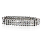 Platinum Emerald Cut Diamond 44.00cttw Exceptional Bracelet - The Back Vault