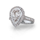 1.20 carat Pear Shape Diamond D/SI2 GIA Engagement Ring - The Back Vault