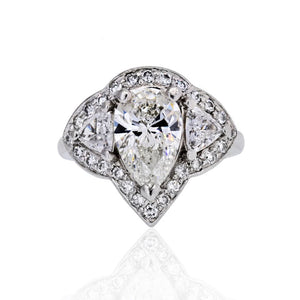 1.81 carat Pear Shape Diamond G/SI1 GIA Engagement Ring