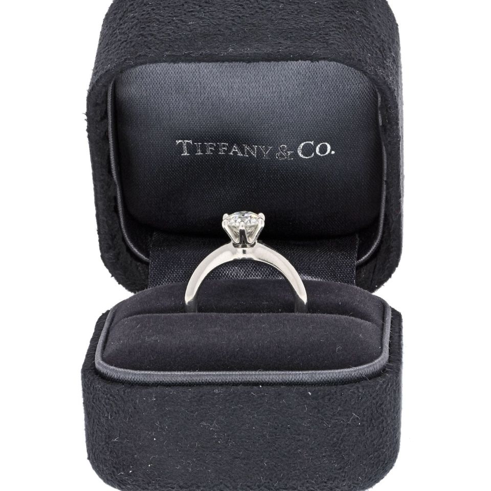 Tiffany & Co. Six Prong Classic 0.91ct I VS2 Solitaire Engagement Ring - The Back Vault