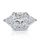 5 carat Radiant Cut Diamond G/VS2 GIA 5.56 Carat Radiant Cut Three Stone Engagement Ring - The Back Vault