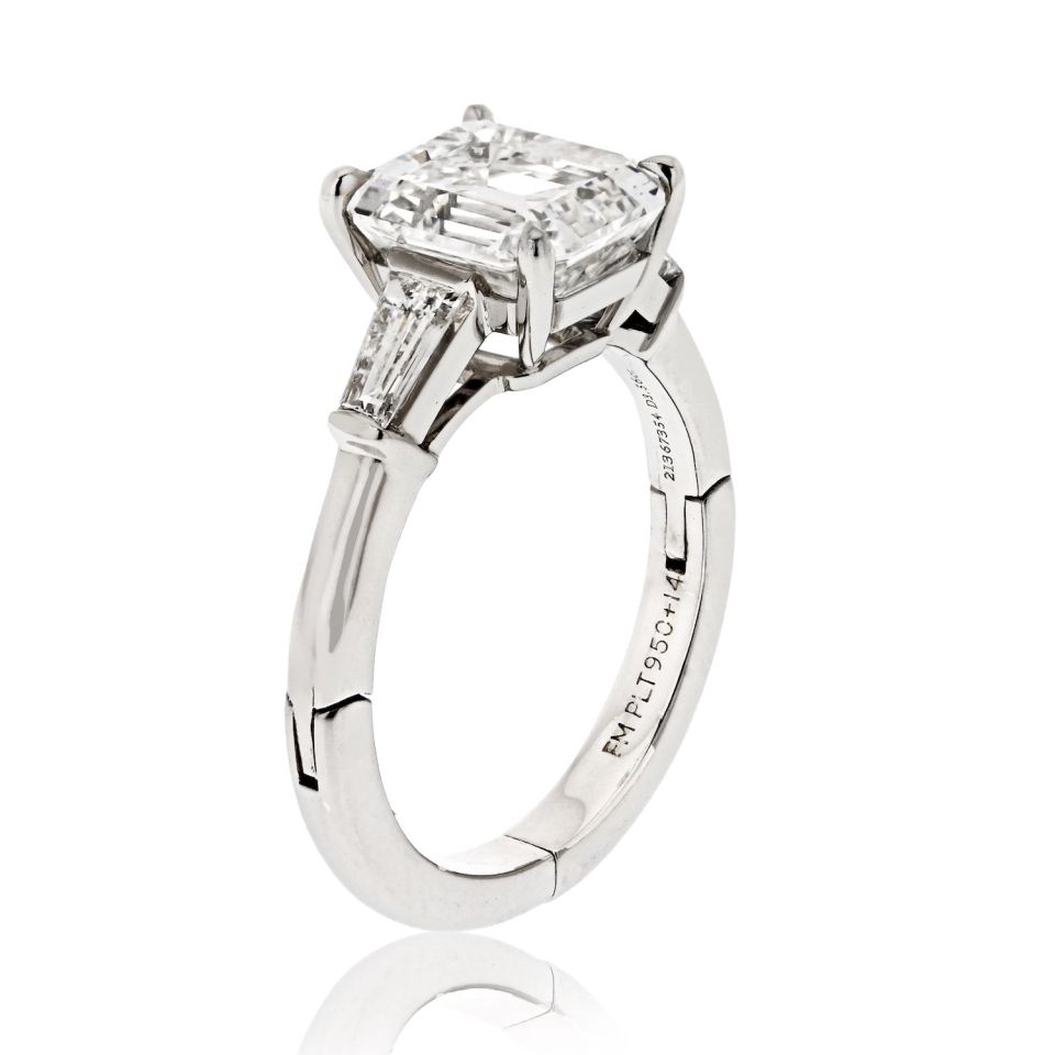 1.55 Carat Blue Diamond Engagement Ring Set, Blue Diamond Wedding Rings Sets, Knife Edge Rings, 14K White Gold Micro Pave Unique Handmade