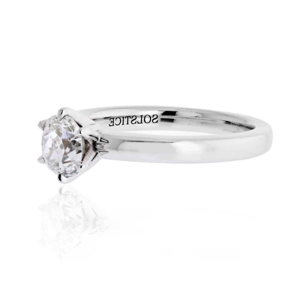 1.04 carat Old Mine Cut Diamond G/VS2 GIA Solitaire Engagement Ring - The Back Vault