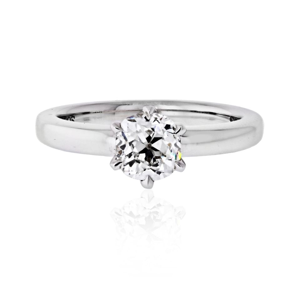 1.04 carat Old Mine Cut Diamond G/VS2 GIA Solitaire Engagement Ring - The Back Vault