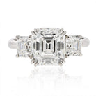 Ascher Cut 3 carat Emerald Cut Diamond D/VVS2 GIA  Ring - The Back Vault