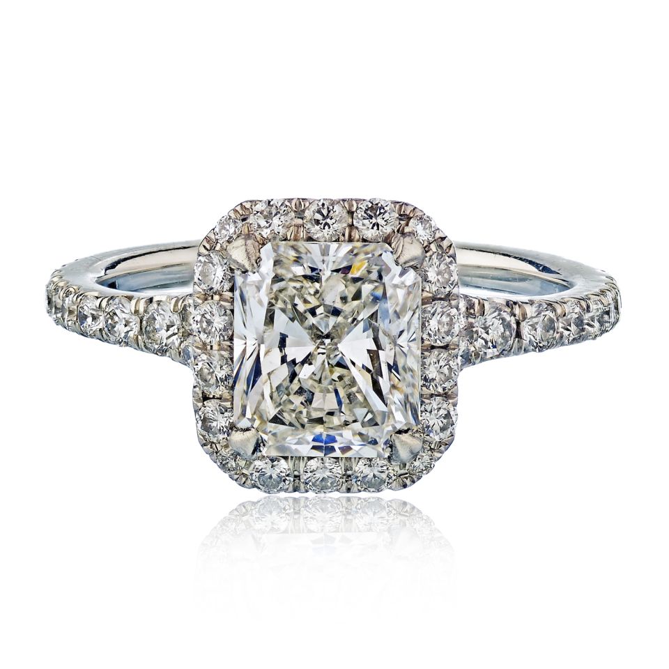 1.53 carat Radiant Cut Diamond I/I1 GIA  Ring - The Back Vault