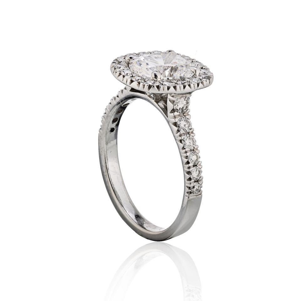 1.82 carat Cushion Cut Diamond D/SI1 GIA Engagement Ring - The Back Vault