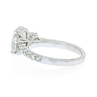 2.01 carat  Oval Cut Diamond Three Stone Engagement Ring - The Back Vault