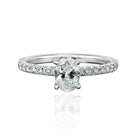 0.72 carat Oval Diamond G/SI1 GIA Engagement Ring - The Back Vault