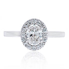 0.66 carat Oval Diamond F/VS1 GIA Engagement Ring - The Back Vault