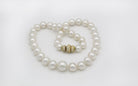 18K Yellow Gold Single Strand Pearl Necklace - The Back Vault