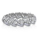 Circa 1950's Platinum 37 carats Diamond Bracelet - The Back Vault