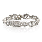 Platinum 8 carat Diamond Vintage Bracelet - The Back Vault