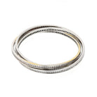 Cartier Trinity 18K White Gold All Diamond Full Circle Slip On Bangle Bracelet - The Back Vault