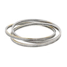 Cartier Trinity 18K White Gold All Diamond Full Circle Slip On Bangle Bracelet - The Back Vault