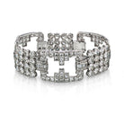 Platinum 45 carat Diamond Vintage Bracelet - The Back Vault Jewelry