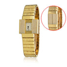 Van Cleef & Arpels 18K Yellow Gold Domino 39 Diamond Bracelet Hidden Watch - The Back Vault