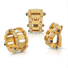 Patek Philippe Twenty-4 18K Yellow Gold Sapphire & Diamond Ring and Earrings Jewelry Set - The Back Vault